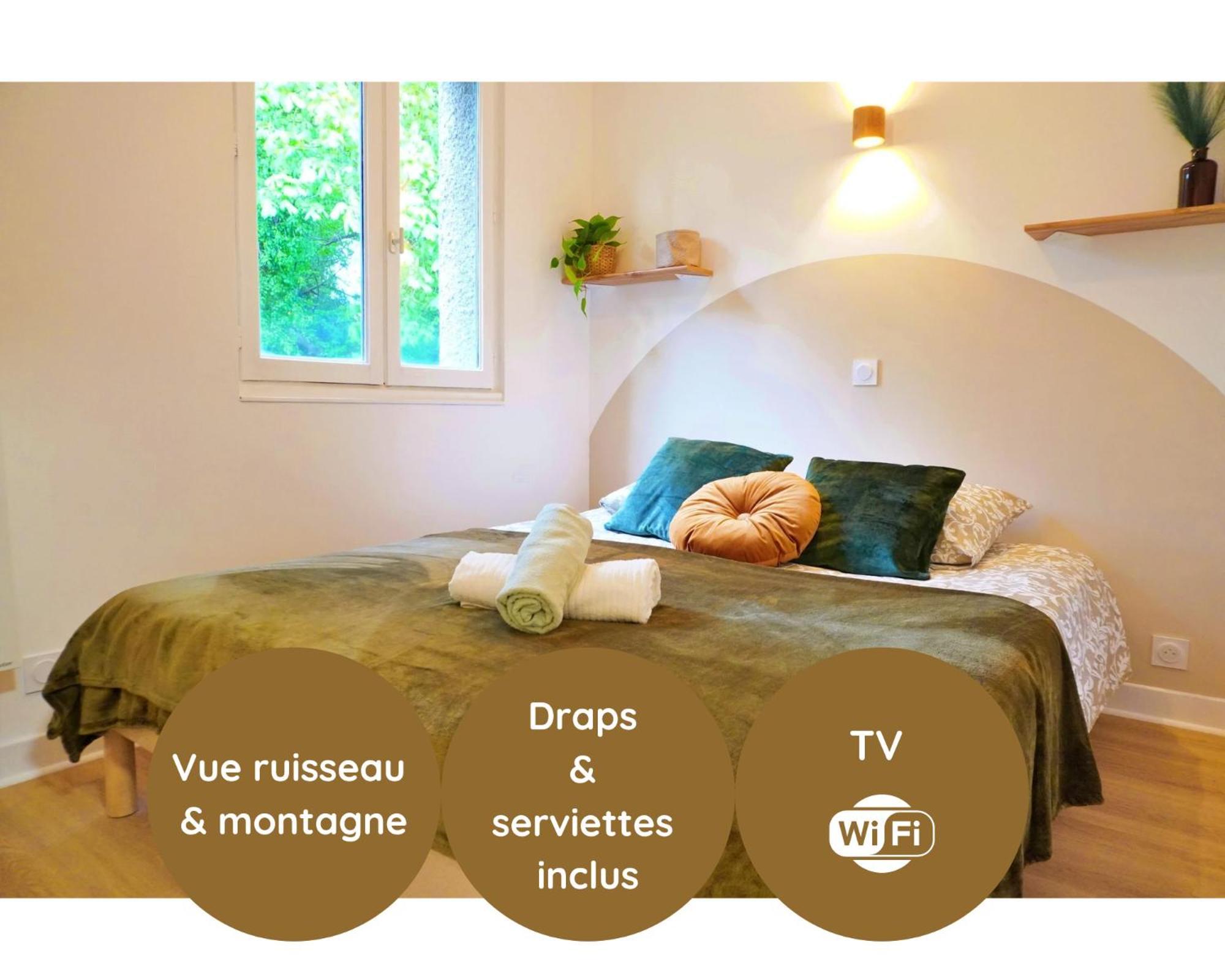 "Cocon Biellois" - Calme, Vue & Parking Apartment Bielle Exterior photo